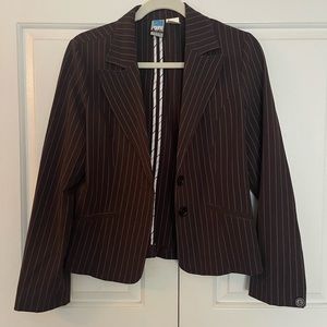 Brown Striped Blazer